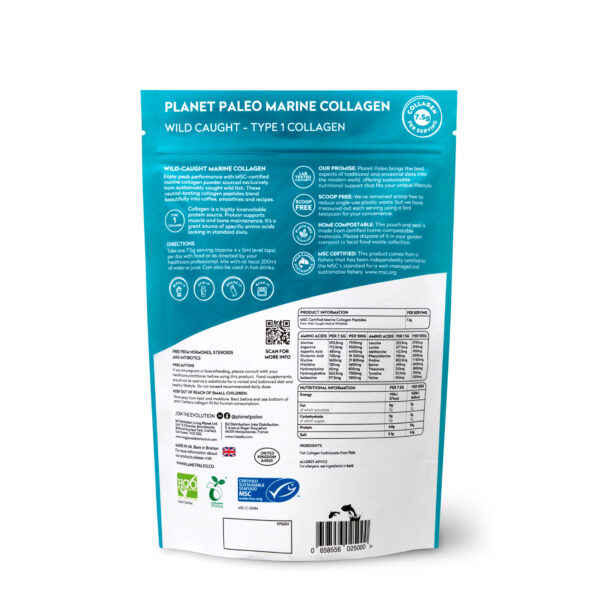 Marine collagen powder supplement